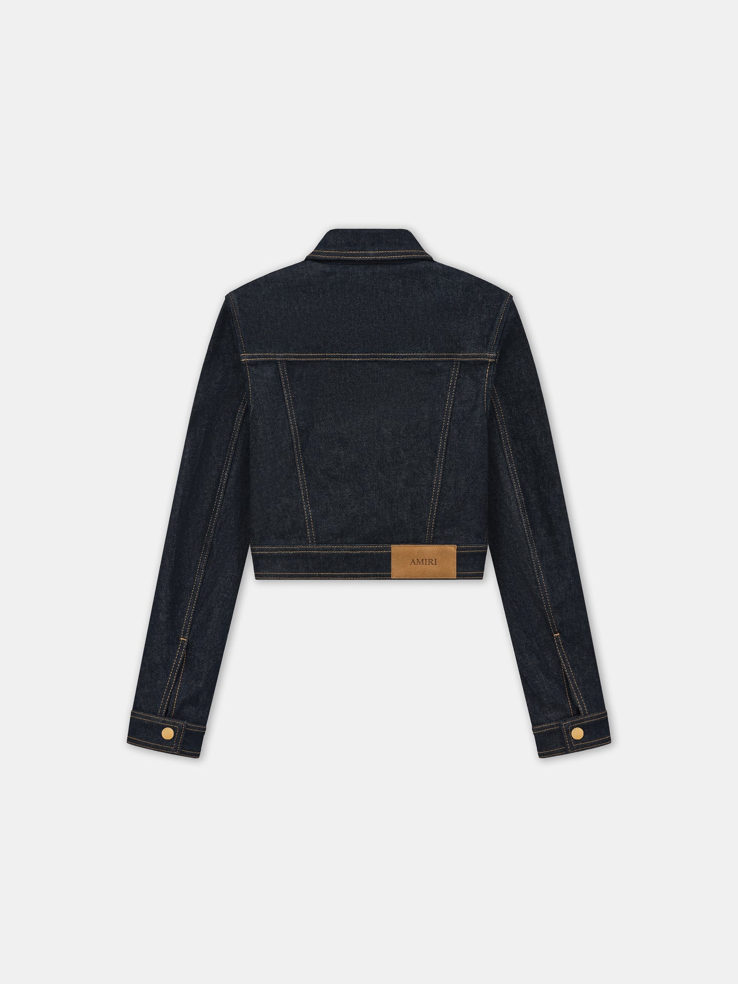 WOMEN - WOMEN'S ZIP UP CROPPED DENIM JACKET - Raw Indigo - AMIRI