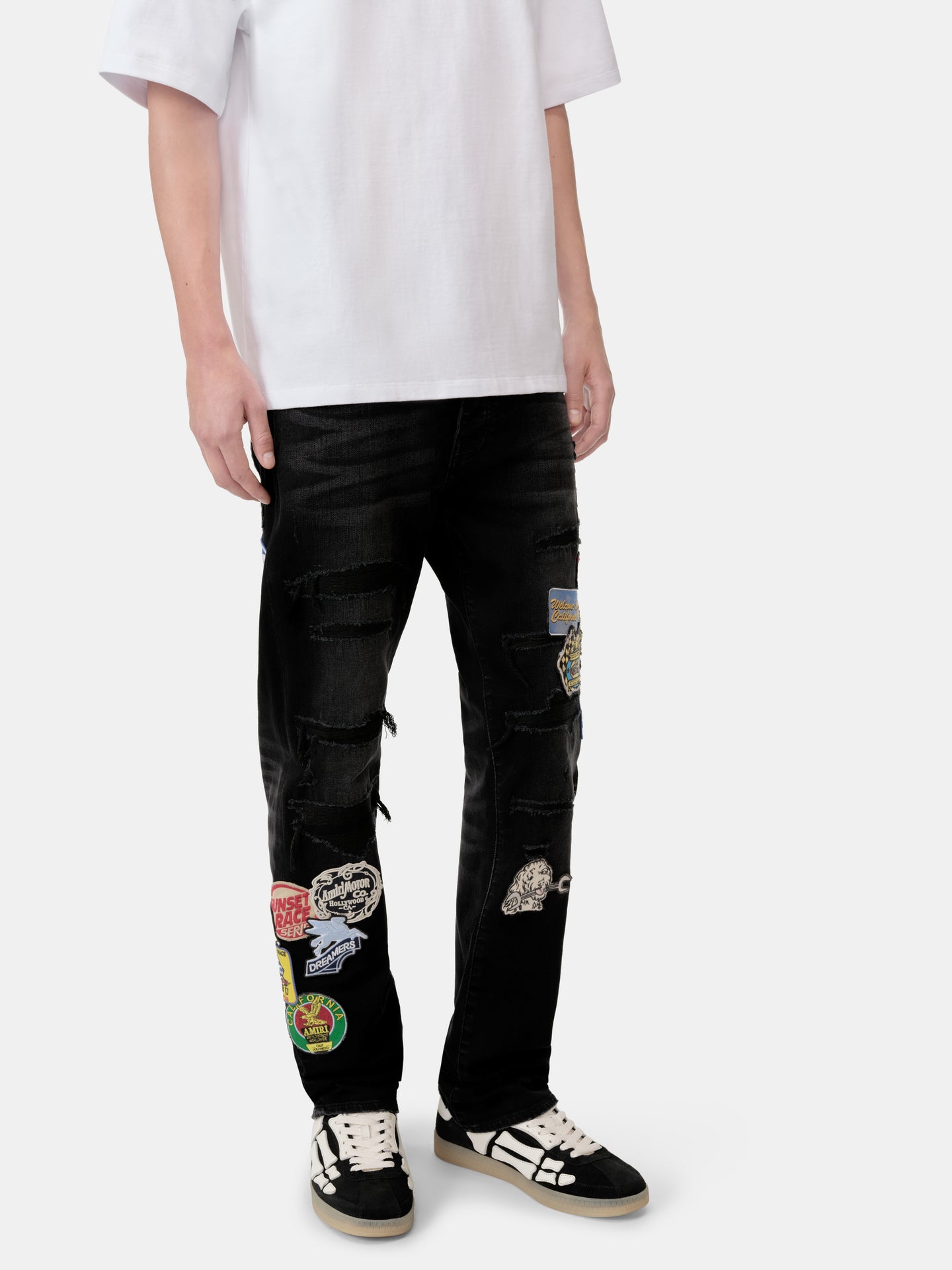 STATION PATCH REPAIR SLIM JEAN - Vintage Black - AMIRI