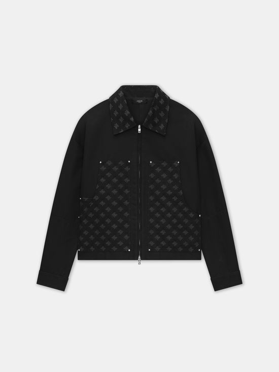 MA QUAD JACQUARD WORK JACKET - Black