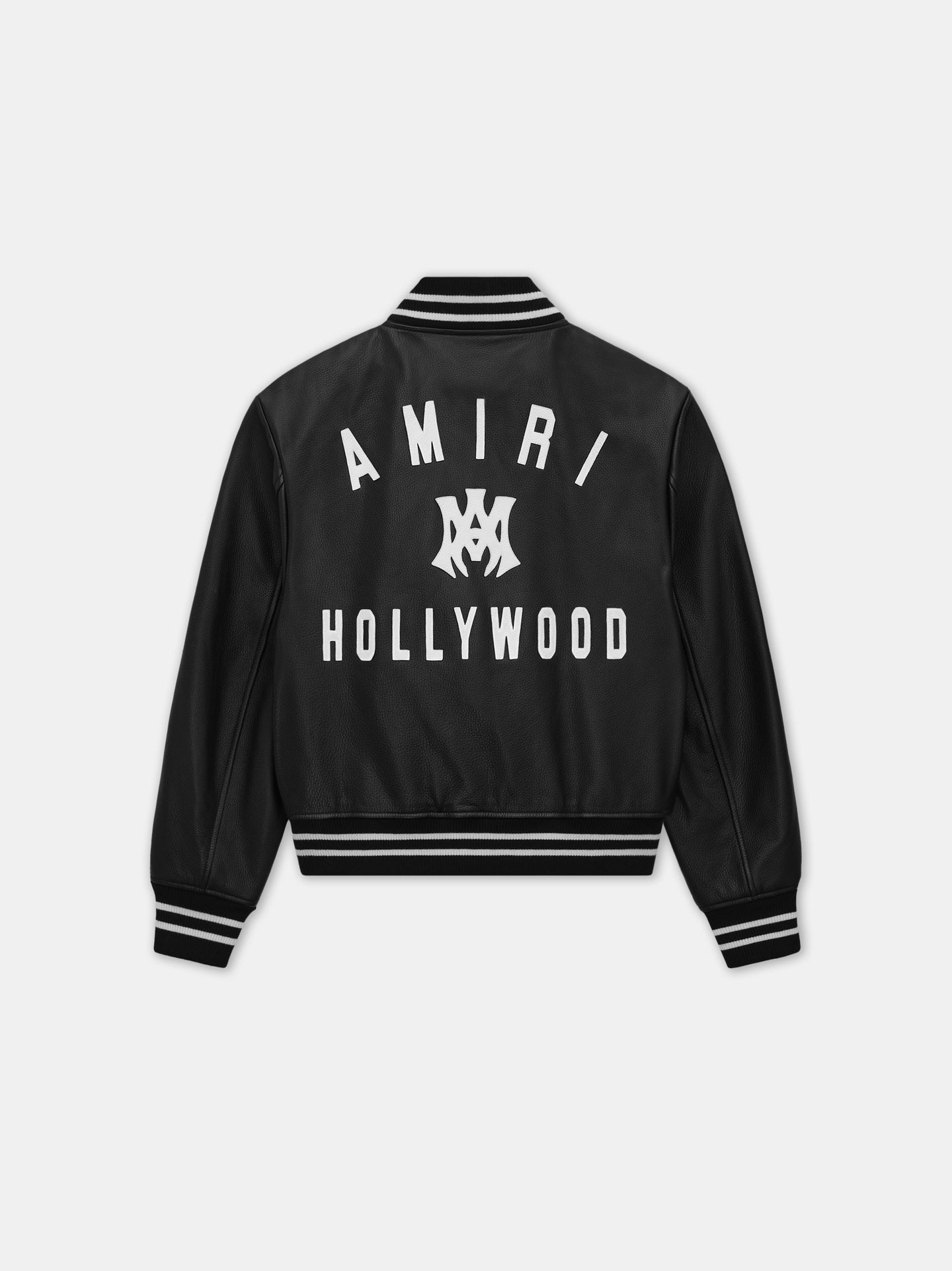 MA HOLLYWOOD LEATHER BOMBER - Black