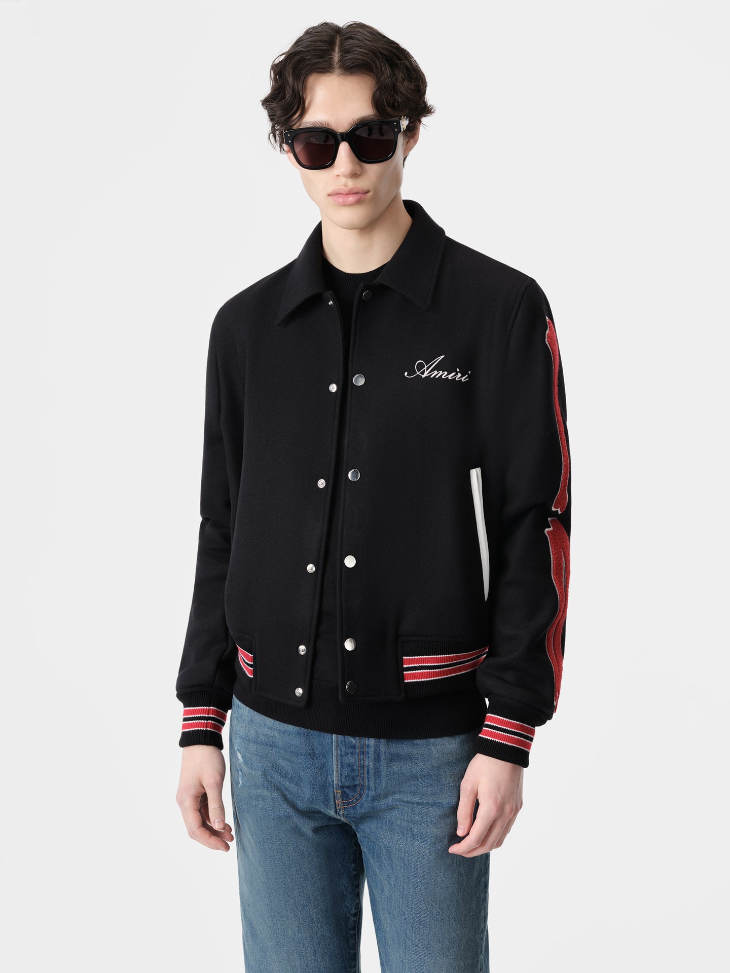 BONES JACKET - Black Red