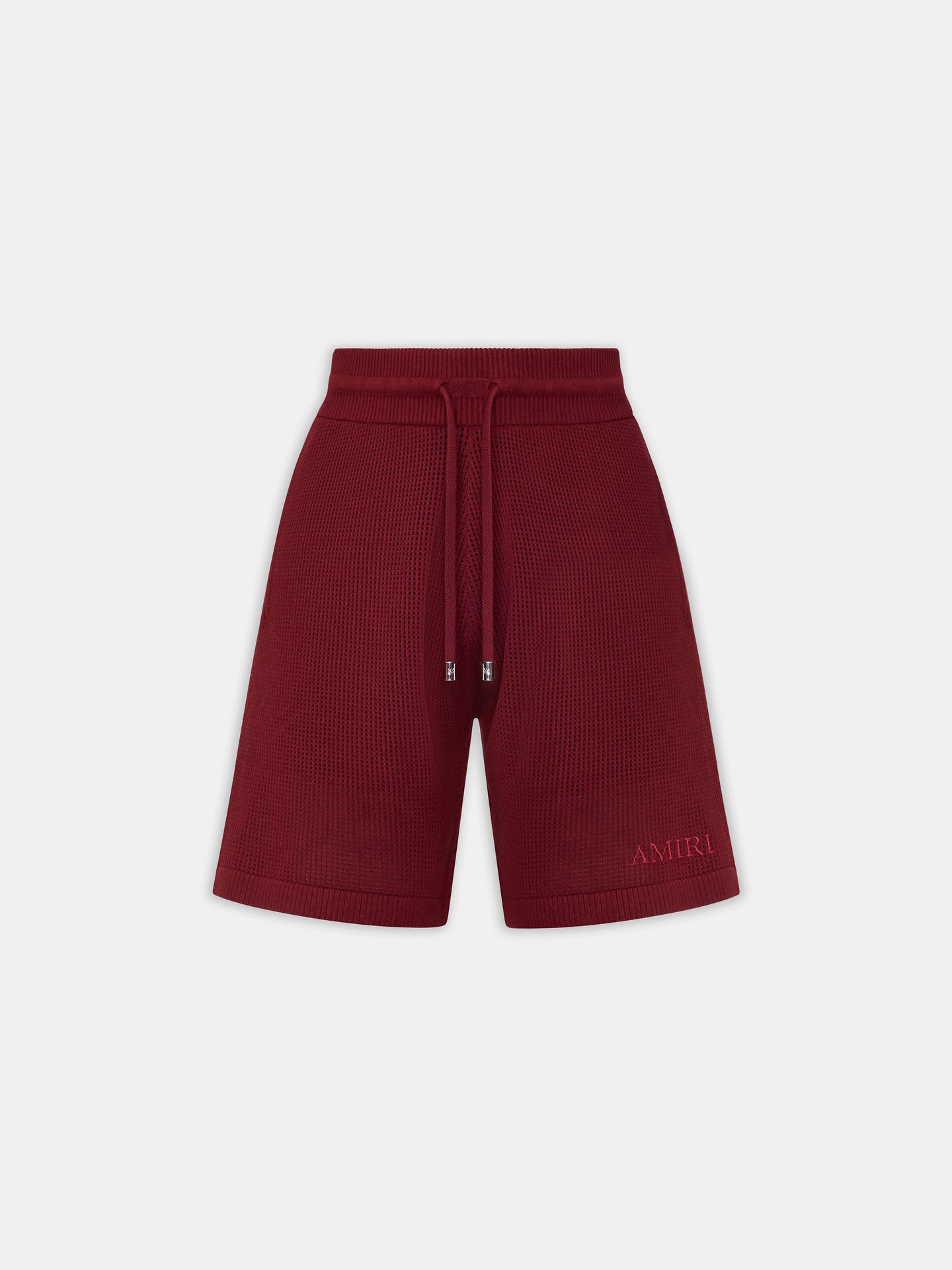AMIRI CROCHET MESH SHORT - WINE - AMIRI