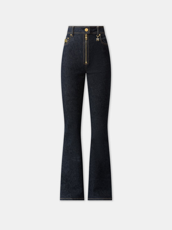 WOMEN - WOMEN'S ZIP UP FLARE JEAN - Raw Indigo - AMIRI