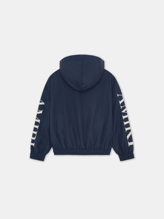 KIDS - KIDS' STATION PATCH WINDBREAKER - Midnight Blue - AMIRI