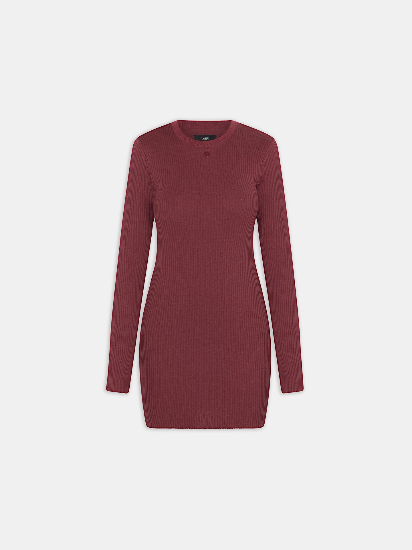 WOMEN - WOMEN'S MA LONG SLEEVE MINI DRESS - WINE - AMIRI