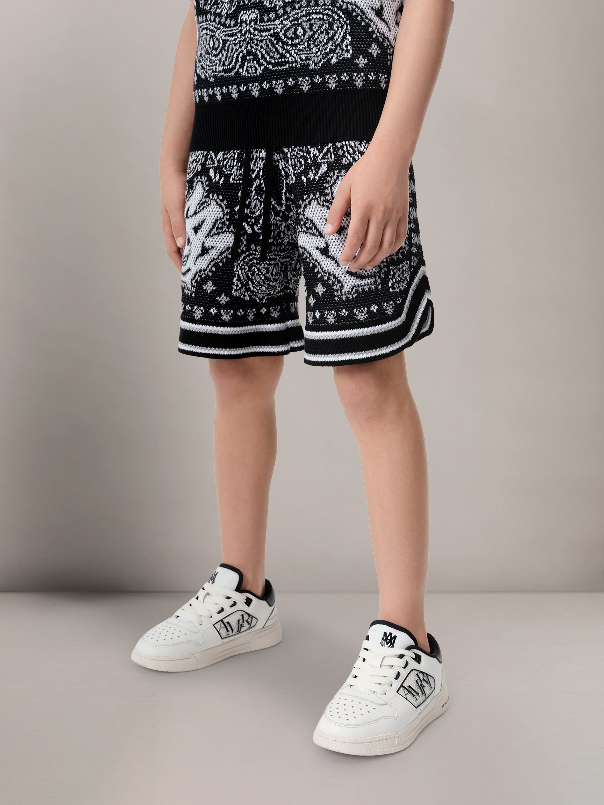 KIDS - KIDS' BANDANA SHORT - Black | AMIRI