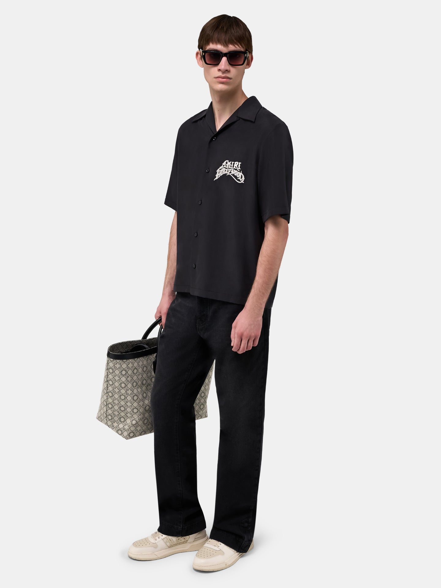 AMIRI HOLLYWOOD CAMP SHIRT - Black - AMIRI