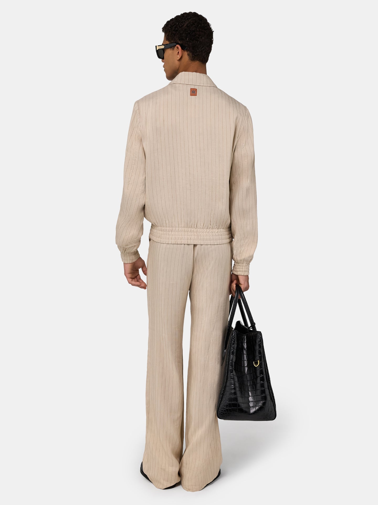 STRIPED BLOUSON - Alabaster - AMIRI