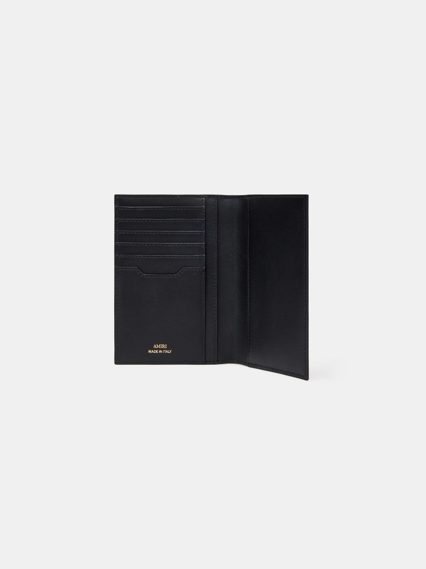 CROC EMBOSSED PASSPORT HOLDER - BLACK - AMIRI