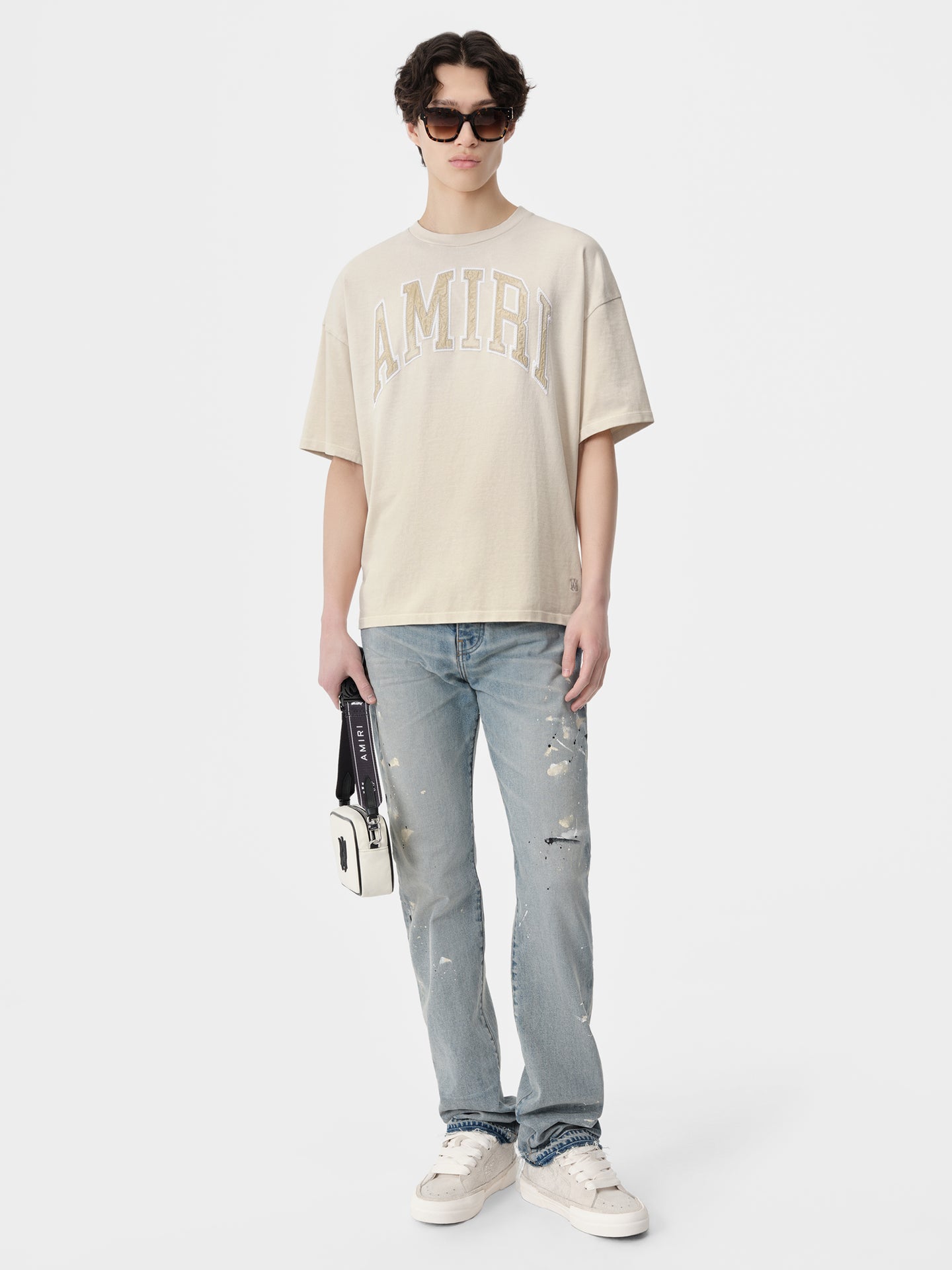 AMIRI VINTAGE OVERSIZED TEE - Birch