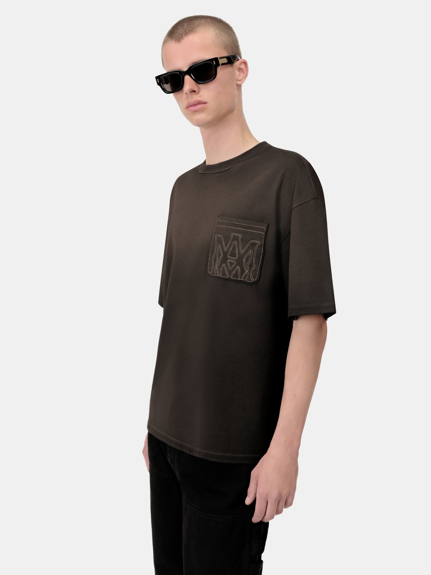 MA OUTLINE OVERSIZED TEE - Black - AMIRI