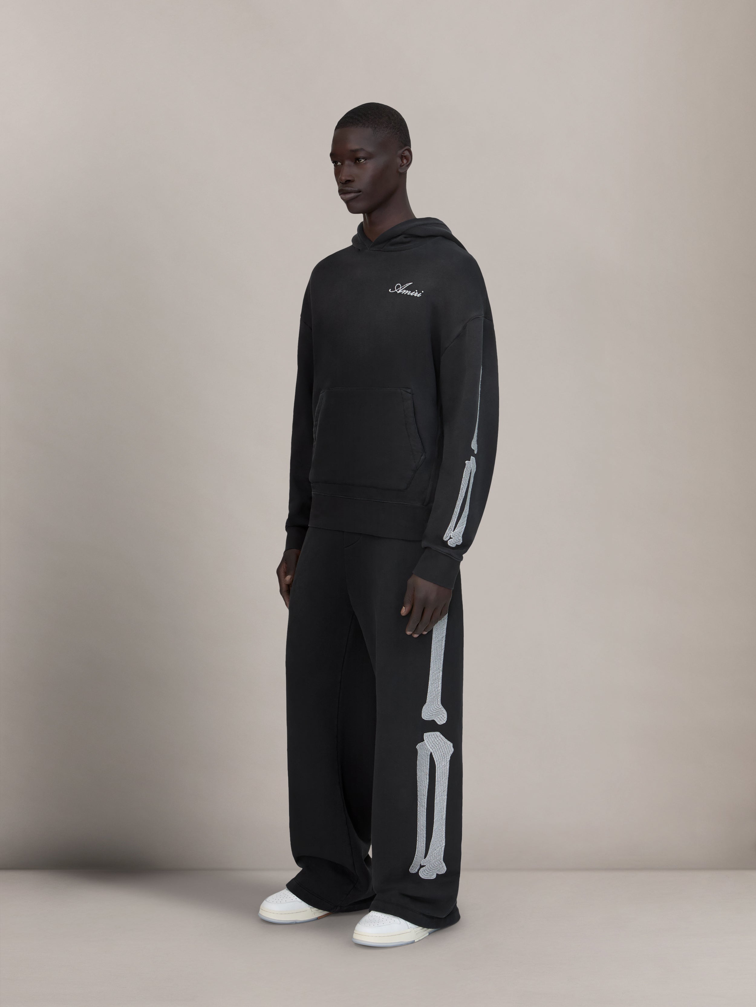 BONES OVERSIZED HOODIE - Black – AMIRI