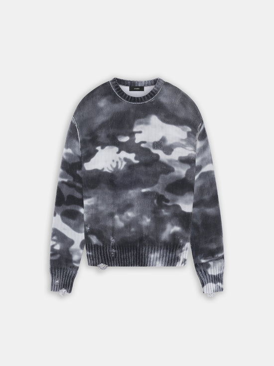 CAMO SWEATER - Grey - AMIRI