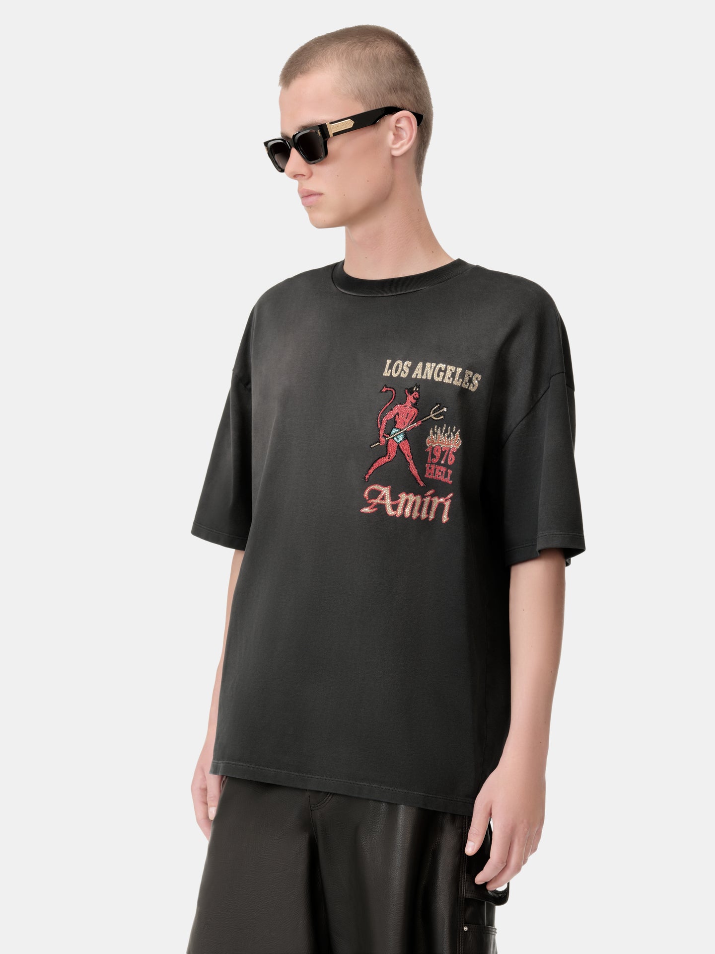CRYSTAL SINNERS TEE - Black - AMIRI