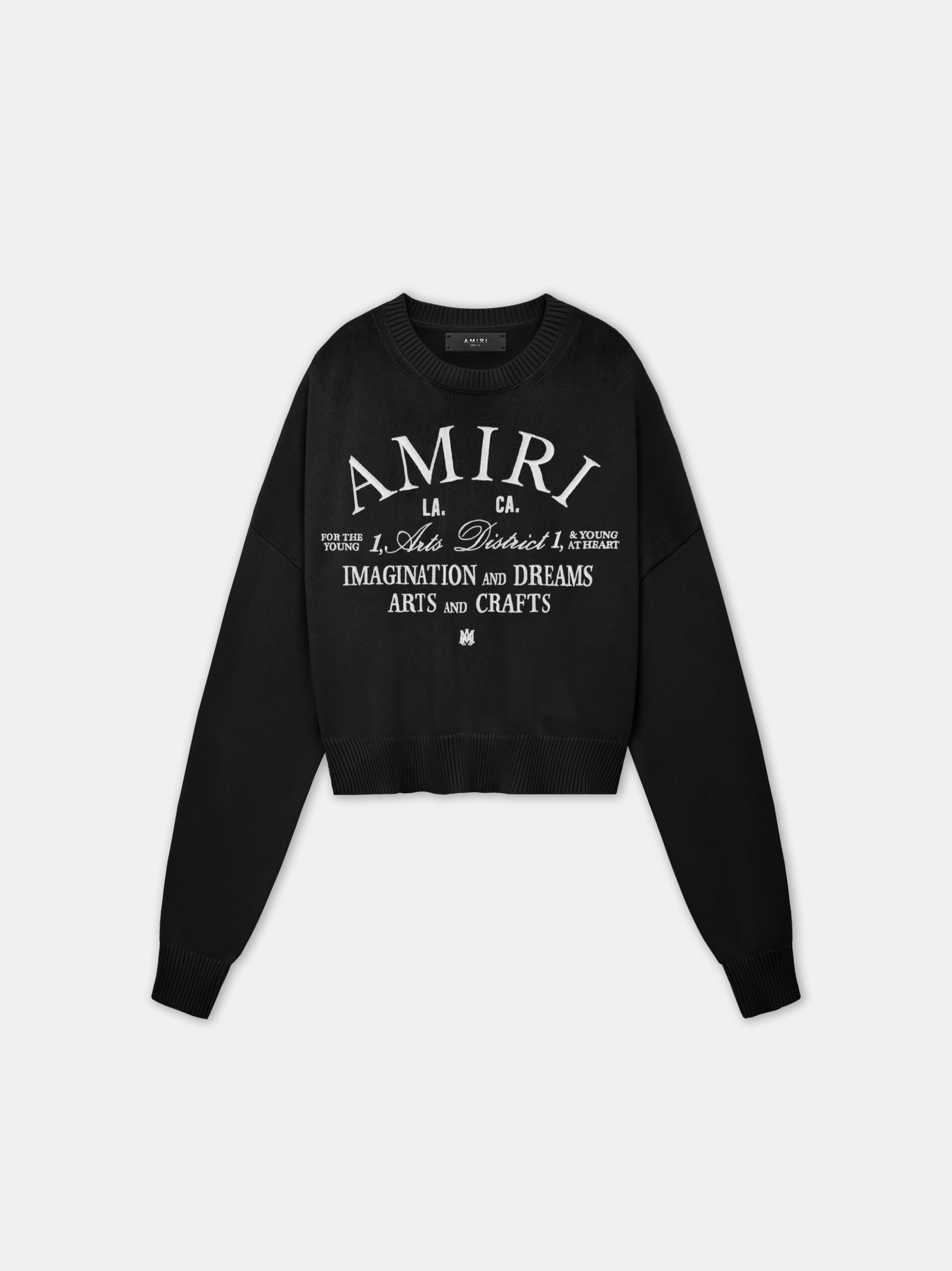 Product WOMEN - WOMEN'S AMIRI ARTS DISTRICT CREW - Black featured image