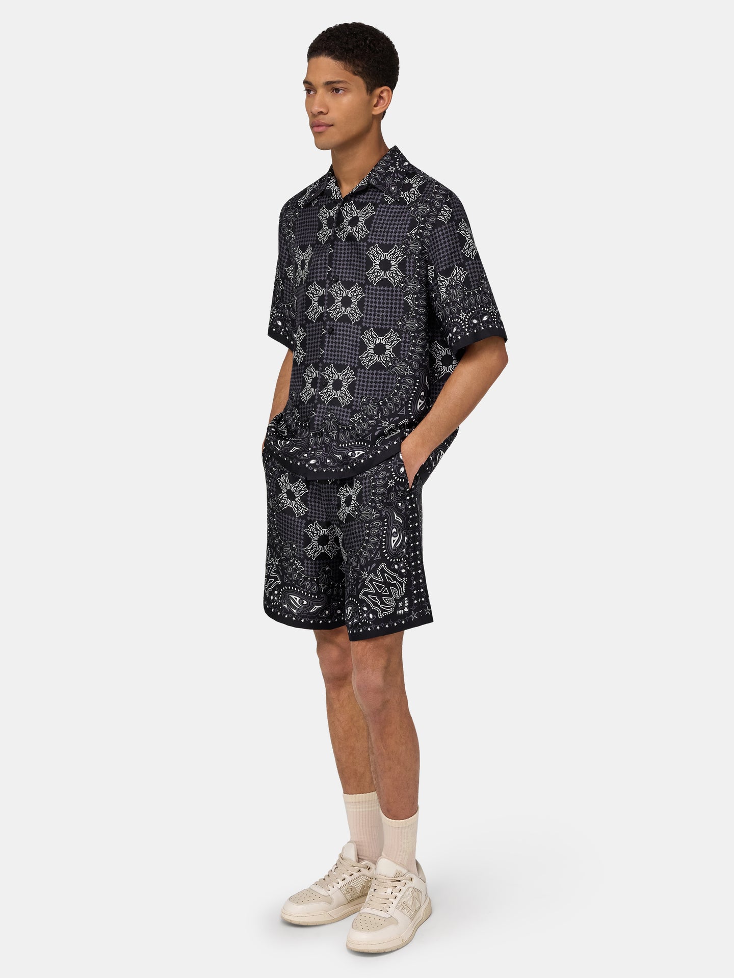 MA CHECK CAMP SHIRT - Black - AMIRI