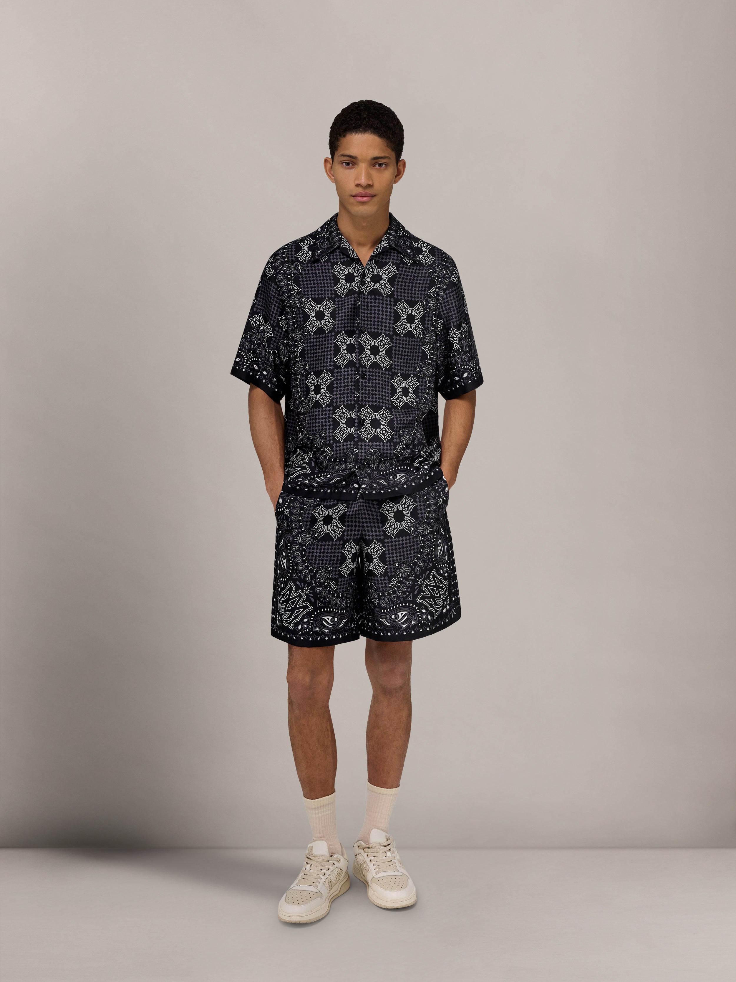 MA CHECK CAMP SHIRT - Black | AMIRI