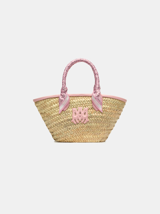 WOMEN - WOMEN'S MA RAFFIA MICRO TOTE - Dusk Pink - AMIRI
