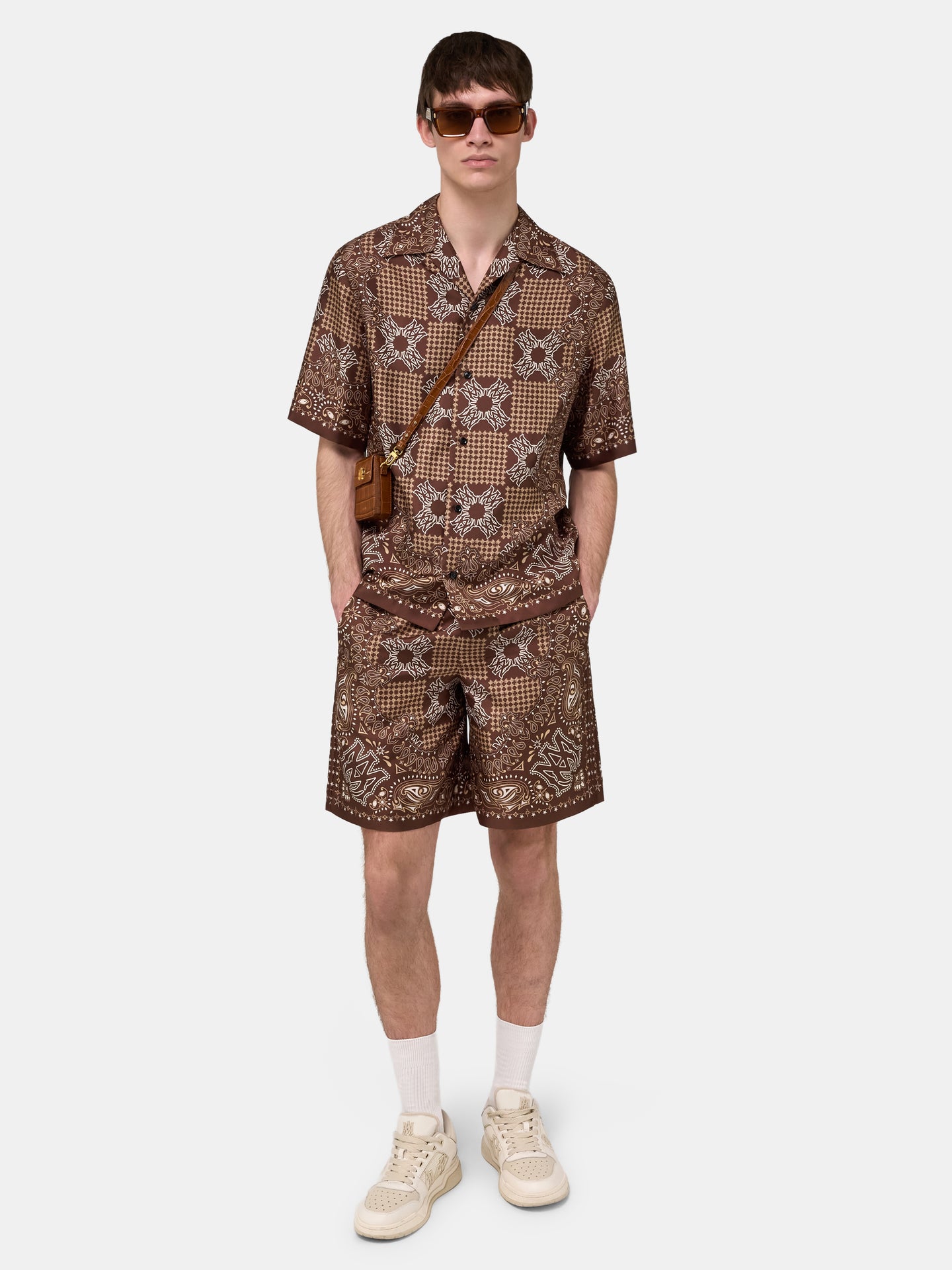 MA CHECK SHORT - Tobacco - AMIRI
