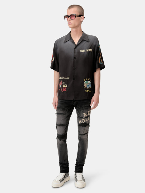 AMIRI HOLLYWOOD REPAIRED JEAN - Faded Black - AMIRI