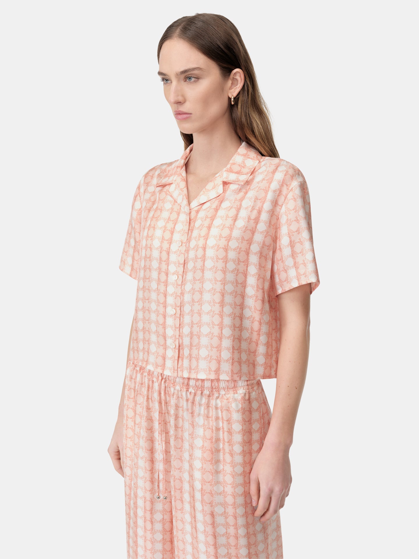 WOMEN - WOMEN'S MA QUAD SHIRT - Malibu Peach - AMIRI