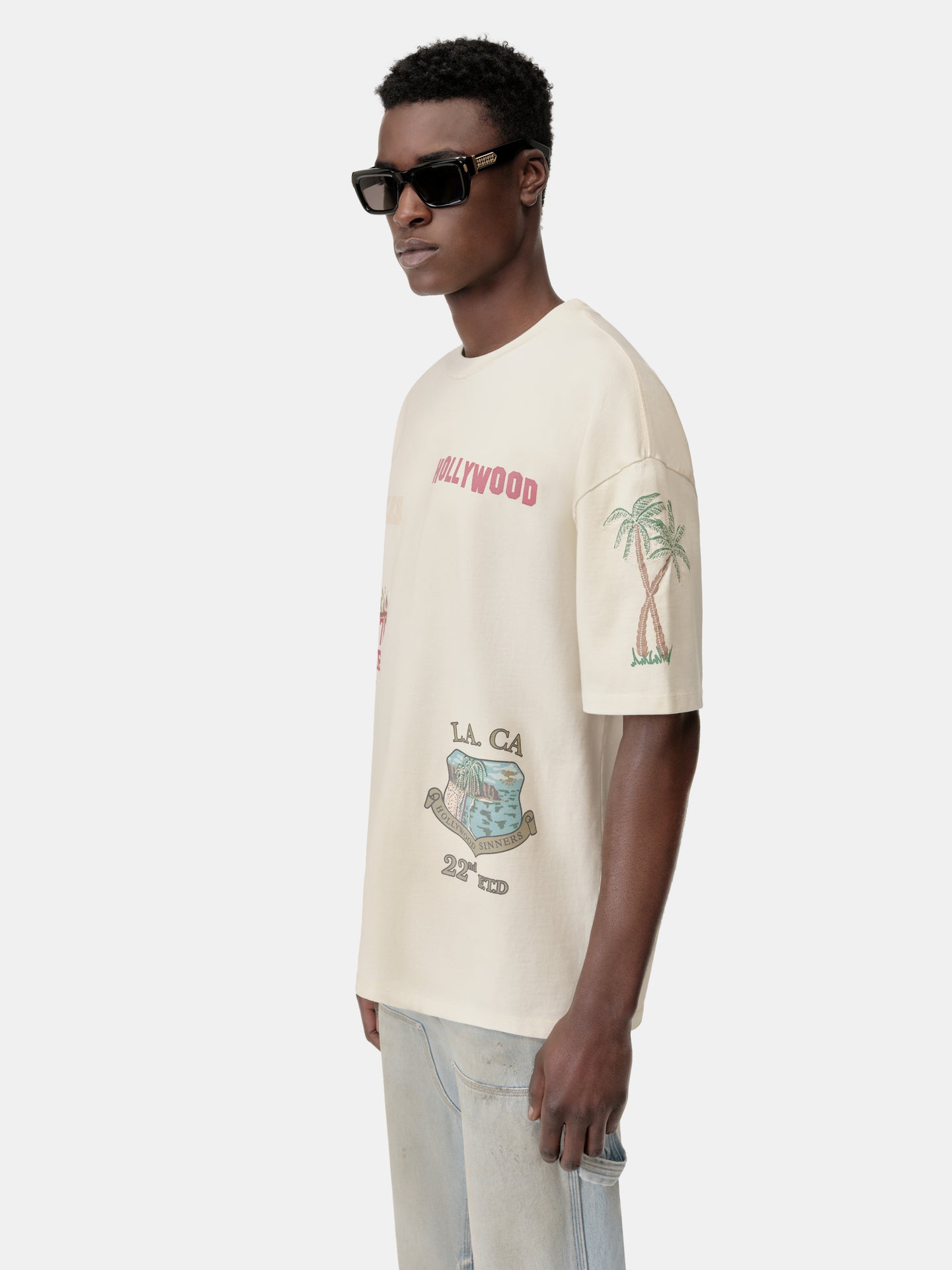 SINNERS OVERSIZED TEE - Ivory - AMIRI