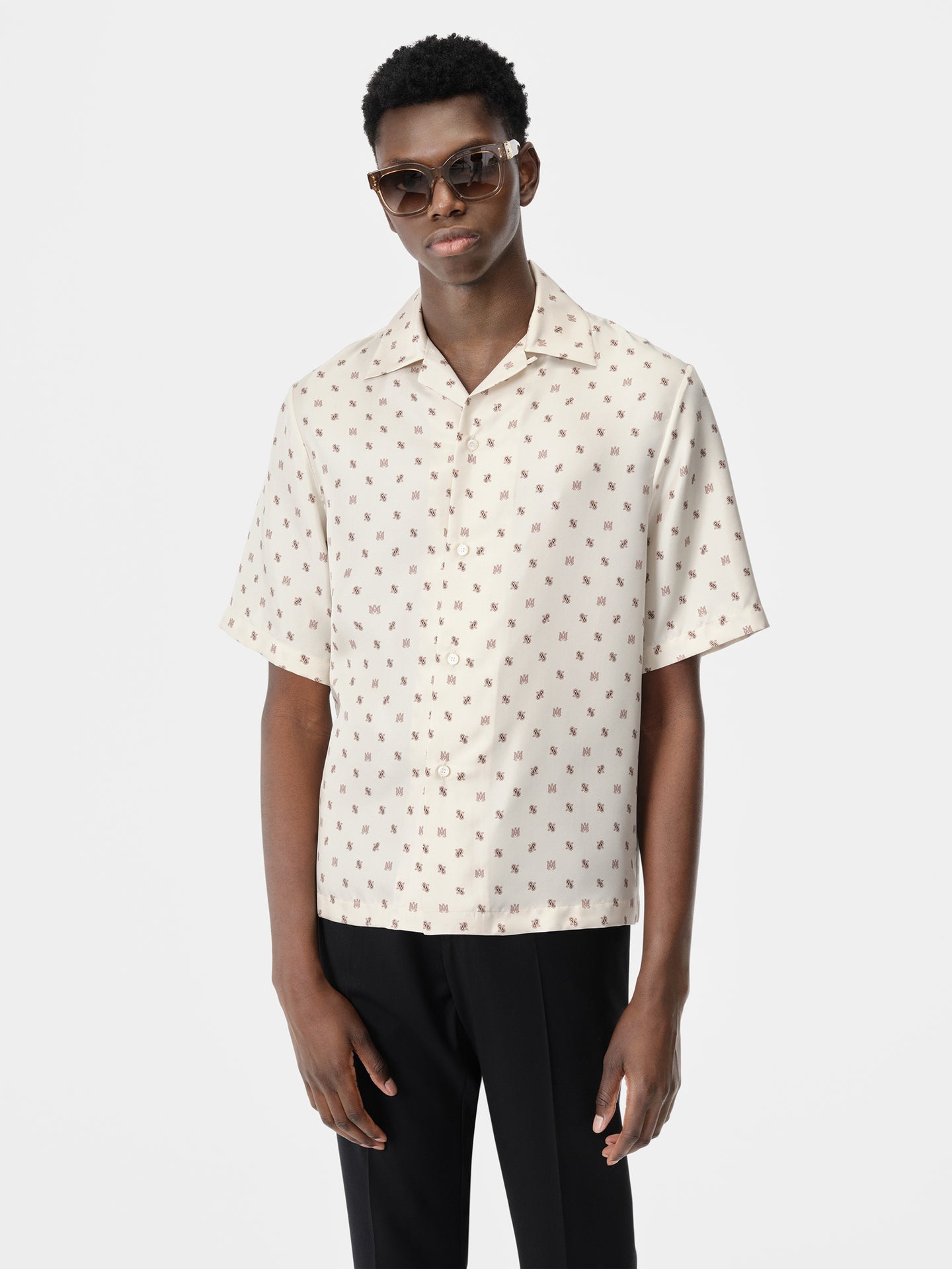 MA PAISLEY BOWLING SHIRT - Birch