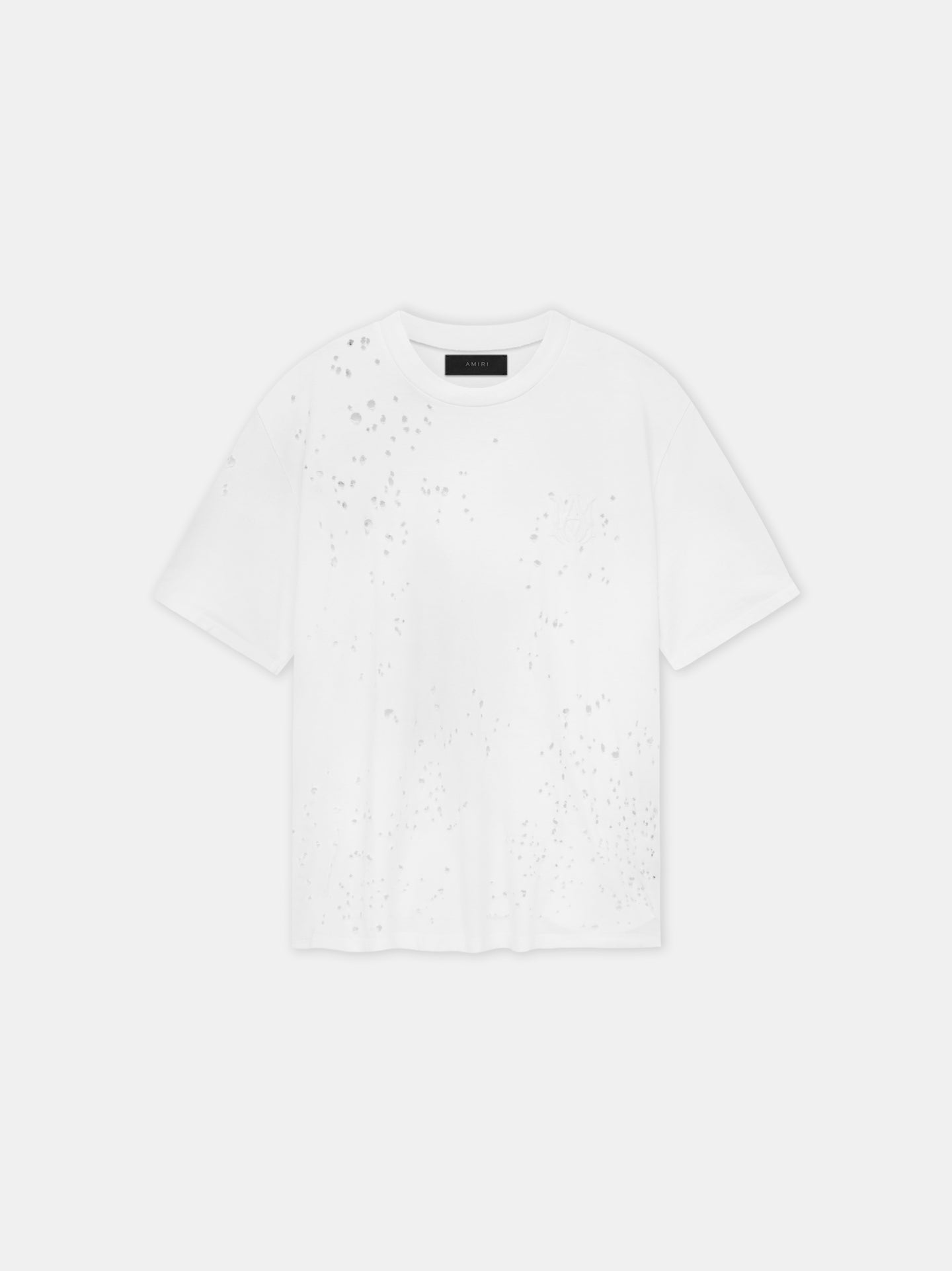 MA SHOTGUN EMBROIDERED TEE - White