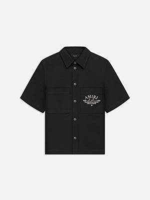 AMIRI ARTS DISTRICT CAMP SHIRT - BLACK - AMIRI