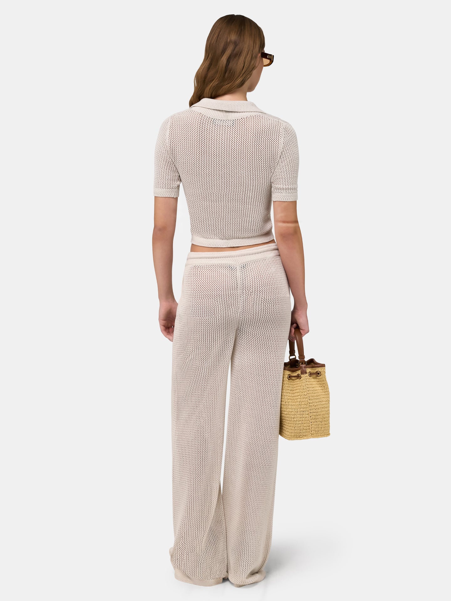 WOMEN - WOMEN'S AMIRI CROCHET MESH PANT - -Alabaster - AMIRI