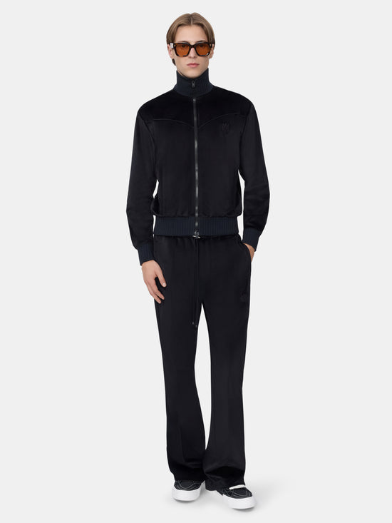 VELVET FLARE TRACK PANT - BLACK - AMIRI