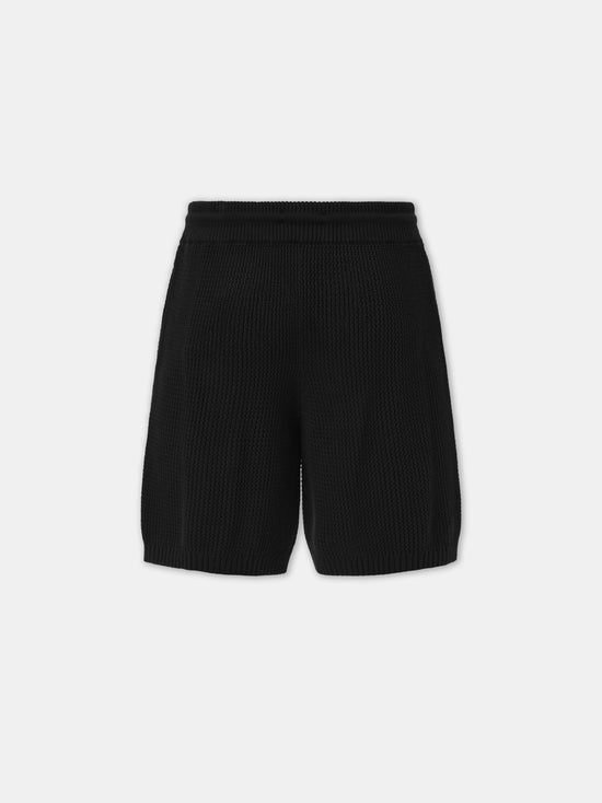 AMIRI CROCHET MESH SHORT - Black