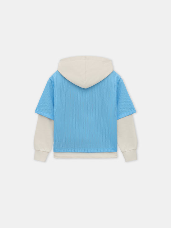 KIDS - KIDS' AMIRI STAR HOODIE - Ocean Sky