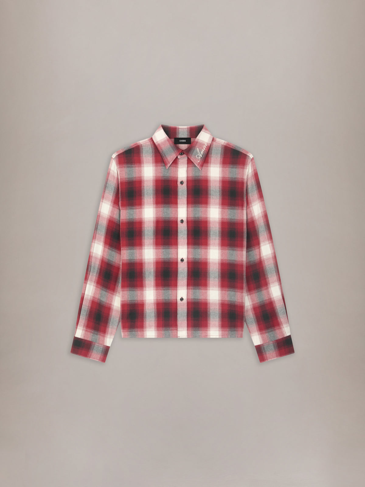 OVERSIZED FLANNEL SHIRT - Cherry - AMIRI