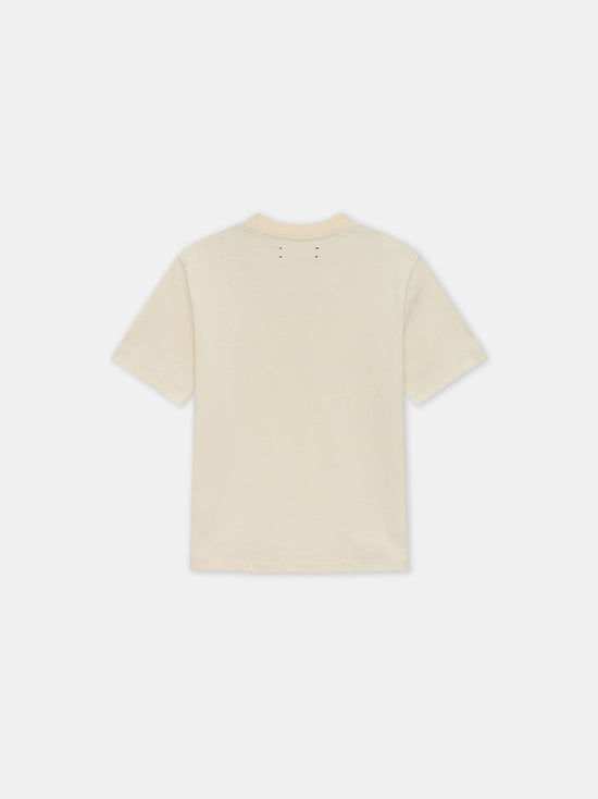 KIDS - KIDS' STAGGERED SEQUIN TEE - Alabaster