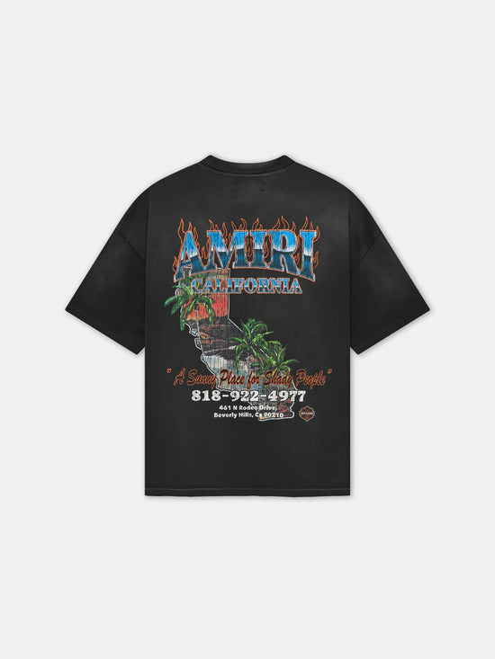 AMIRI SUNNY PLACE OVERSIZED TEE - Black - AMIRI