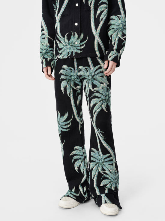 TWISTED PALMS TAPESTRY PANT - Black