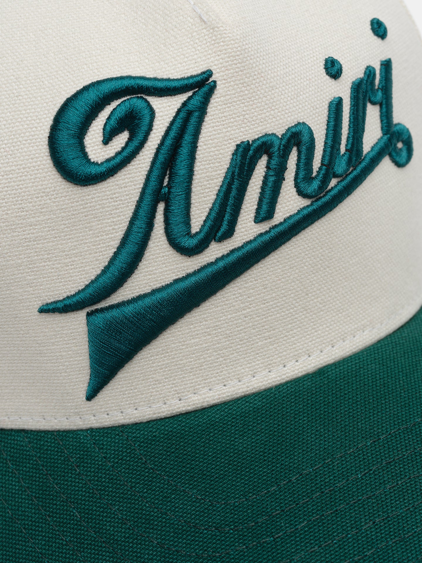 AMIRI TWO TONE CANVAS HAT - Evergreen