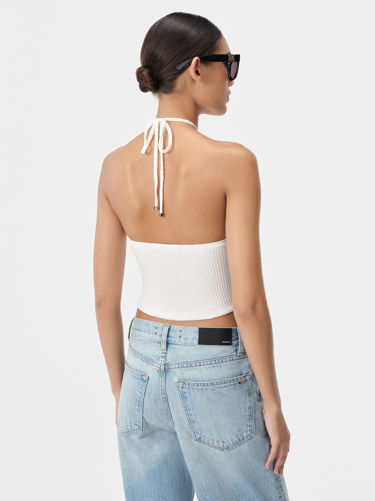 WOMEN - WOMEN'S AMIRI STACKED HALTER TOP - Alabaster