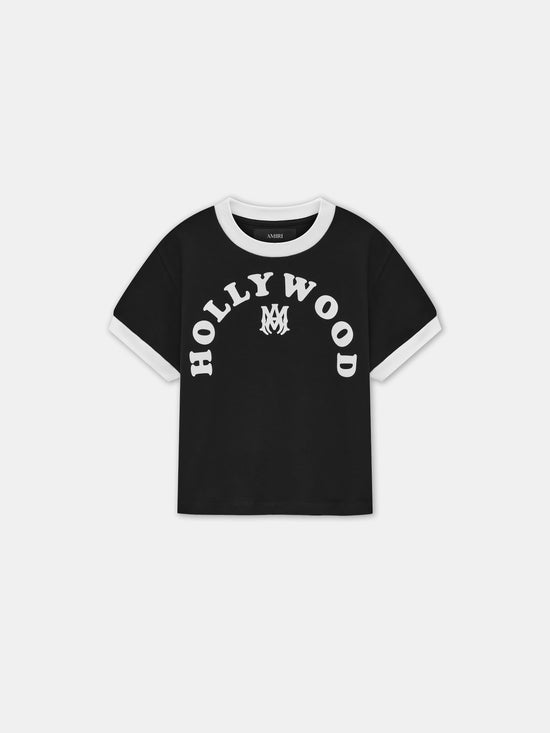KIDS - KIDS' HOLLYWOOD RINGER TEE - Black - AMIRI