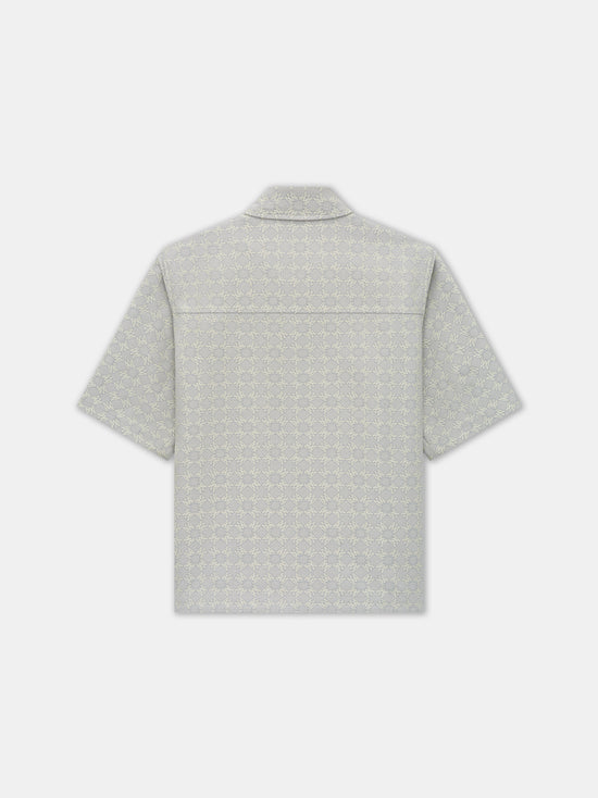 MA QUAD JACQUARD SHIRT - Dusty Blue