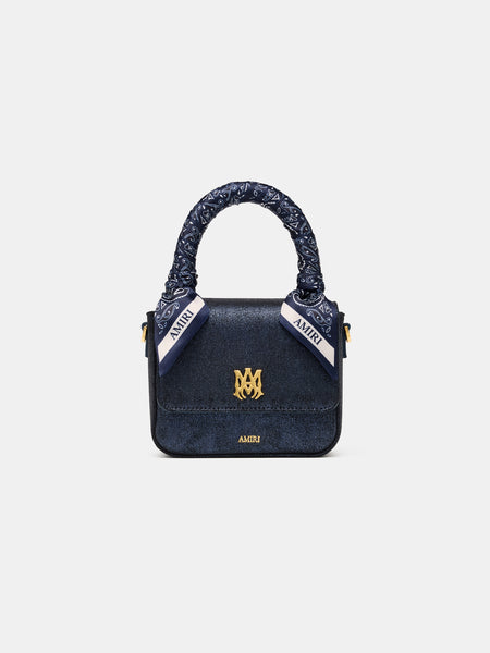 WOMEN - WOMEN'S DENIM NANO MA BAG - WET SHIMMER | AMIRI WOMEN - WOMEN'S DENIM NANO MA BAG - WET SHIMMER | AMIRI