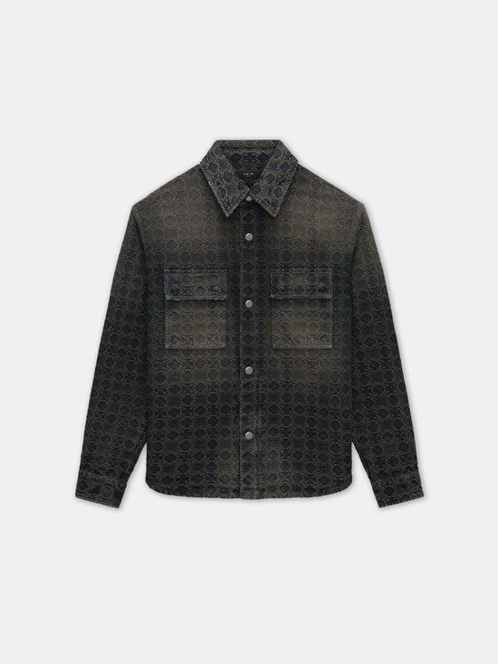 MA QUAD JACQUARD OVERSHIRT - Midnight Indigo