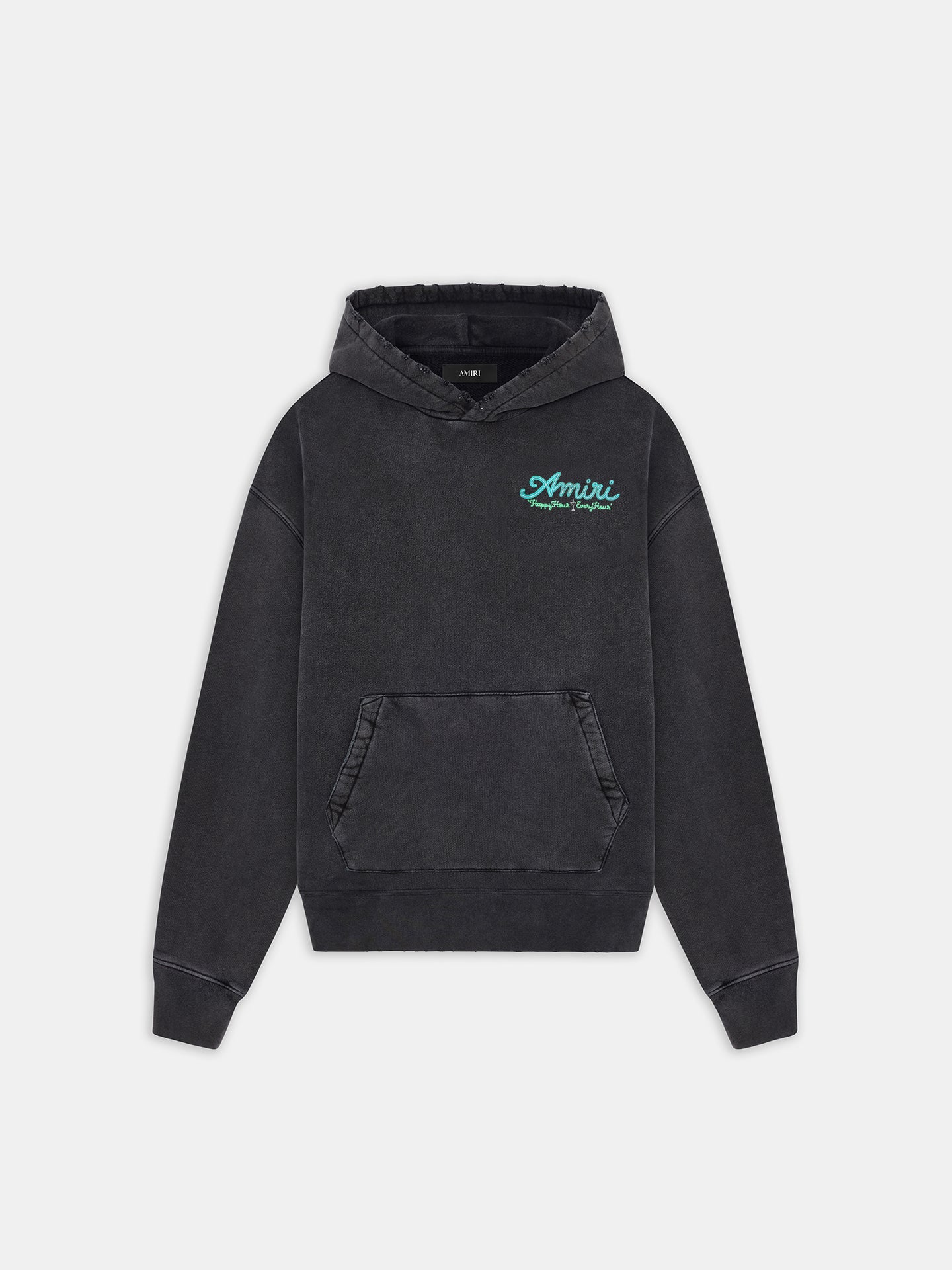 AMIRI NEON LIGHTS HOODIE - BLACK - AMIRI