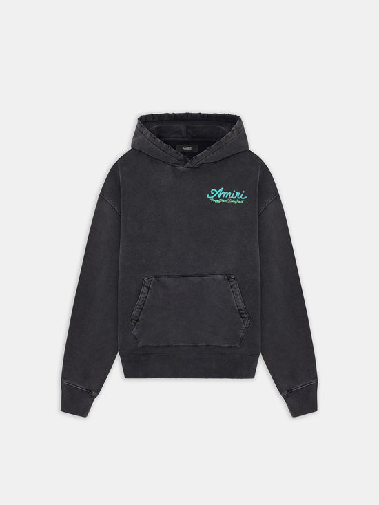 AMIRI NEON LIGHTS HOODIE - BLACK - AMIRI
