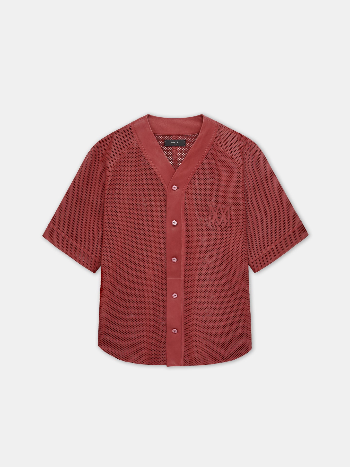 MA PERFORATED BASEBALL SHIRT - Sun Dried Tomato