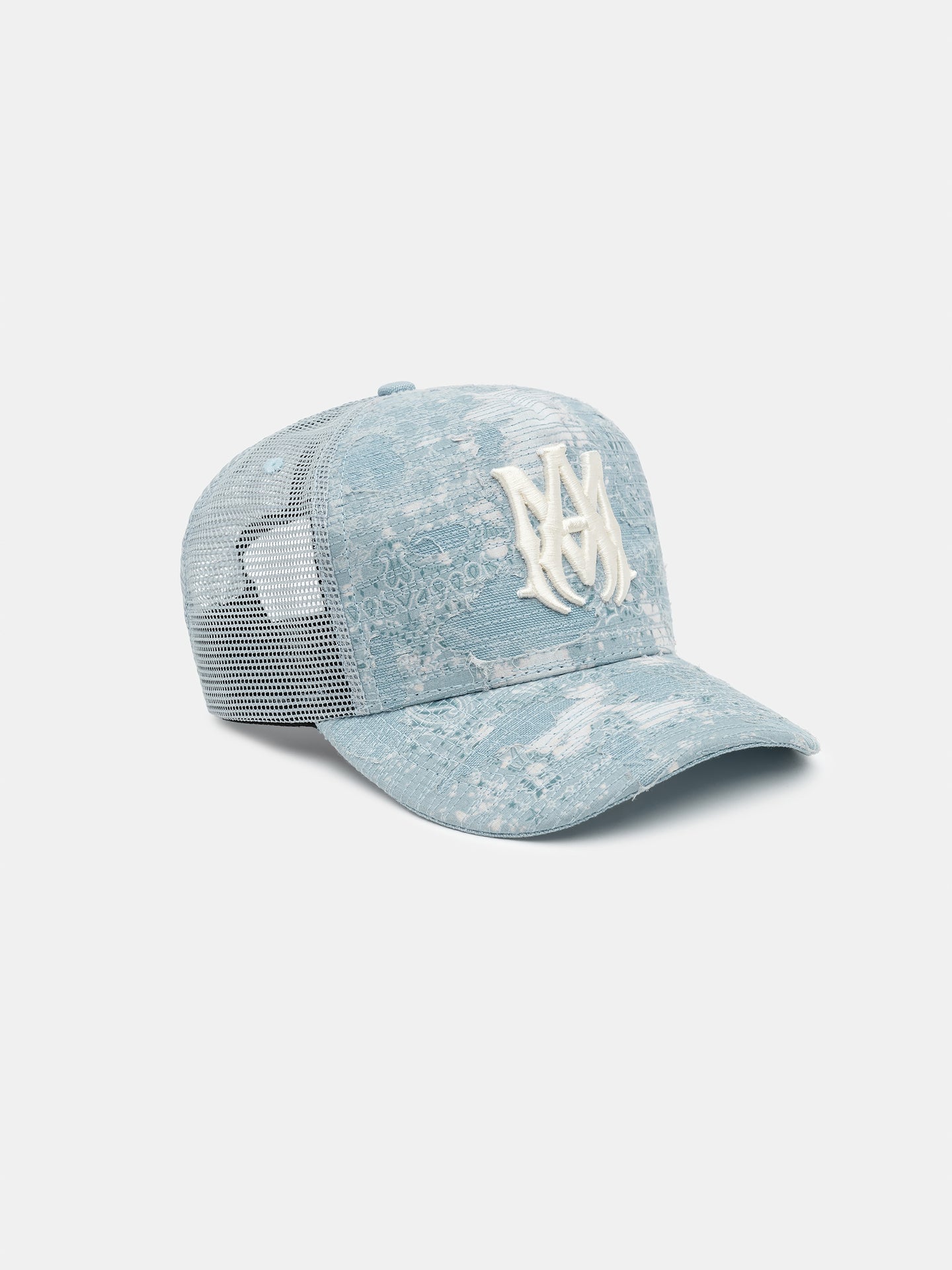 BANDANA REPAIR TRUCKER HAT - Ashley Blue - AMIRI