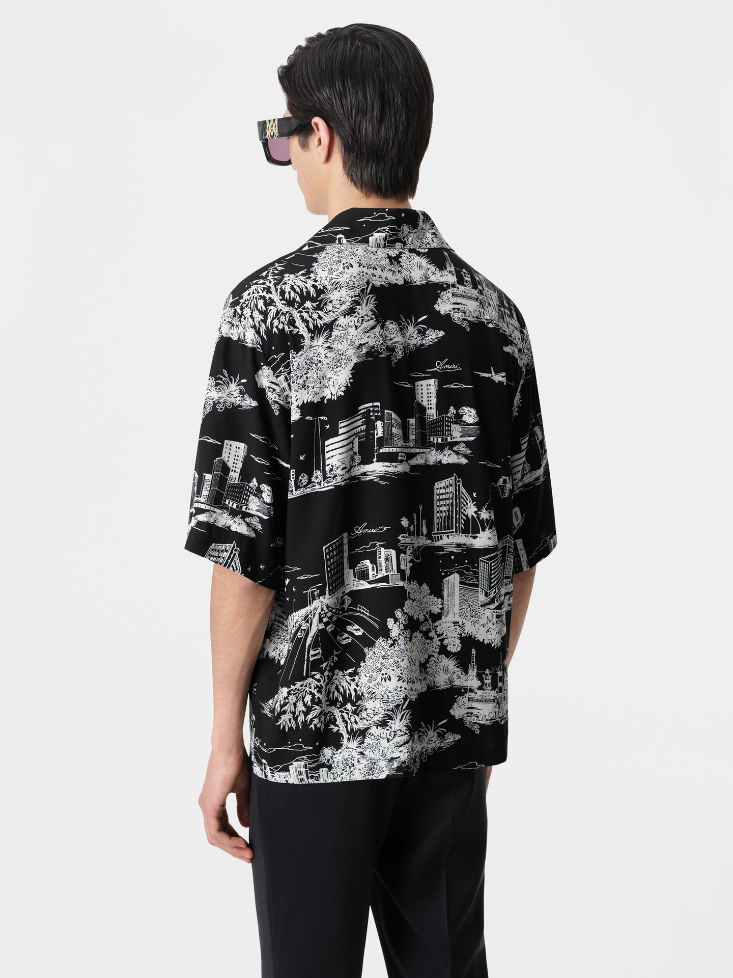 LA LANDMARK CAMP SHIRT - Black