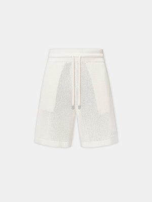 AMIRI CROCHET MESH SHORT - Ivory - AMIRI