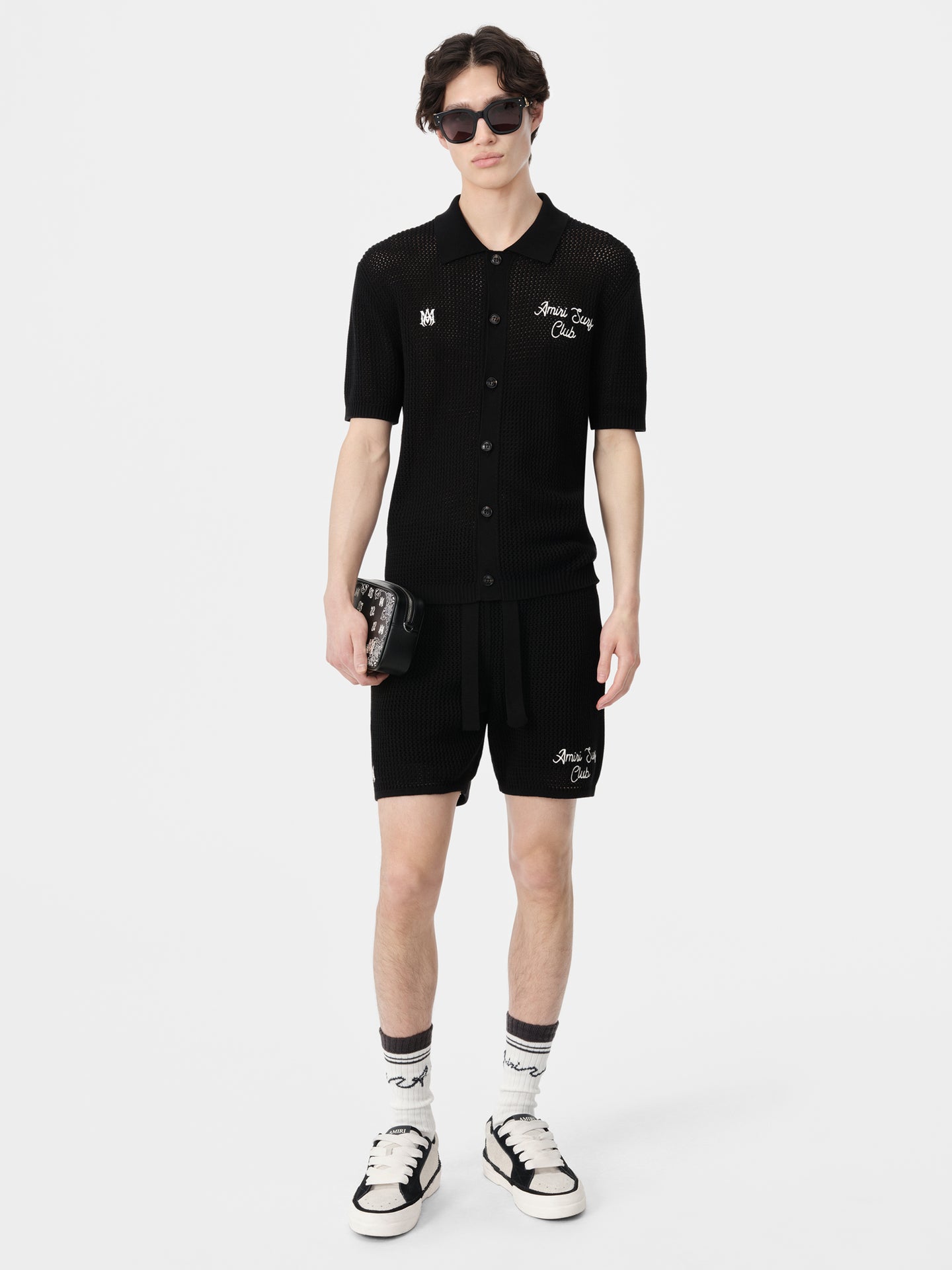 AMIRI SURF CLUB CROTCHET SHORT - Black